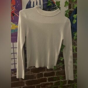 Cream sweater slight turtleneck